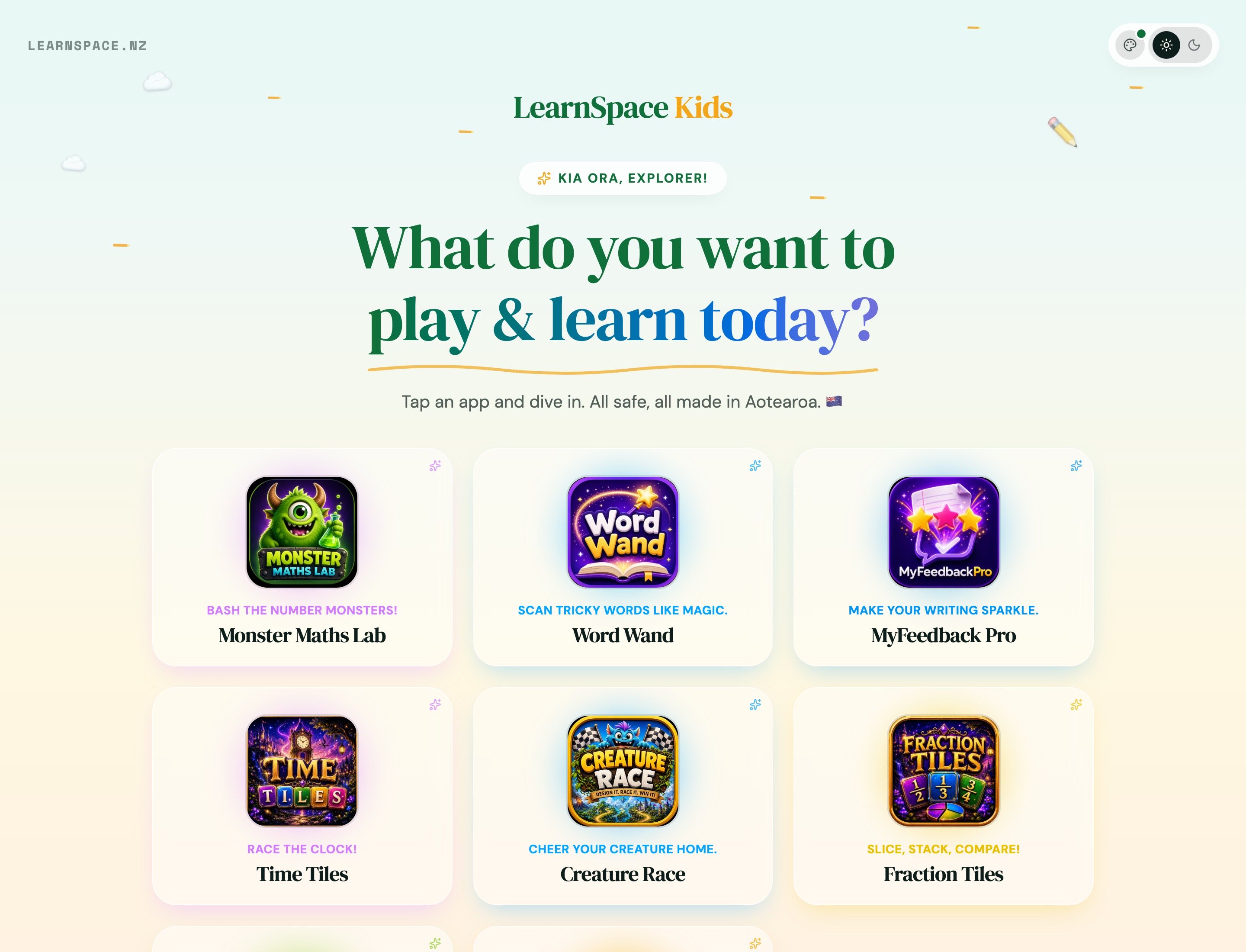 Kids Portal in the Back to School theme