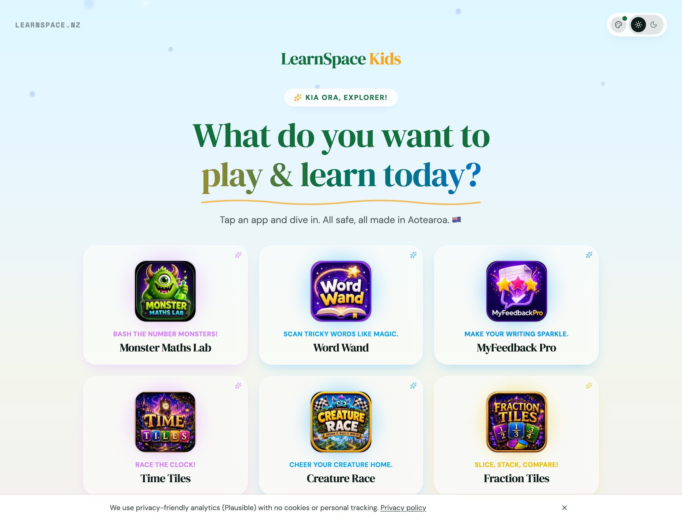 Kids Portal in the Christmas theme
